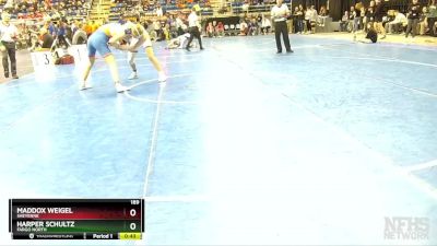 189 lbs Cons. Round 3 - Maddox Weigel, Sheyenne vs Harper Schultz, Fargo North