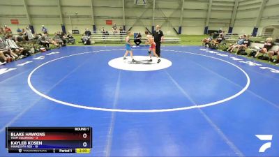 100 lbs Round 1 (8 Team) - Blake Hawkins, Team Colorado vs Kayleb Kosen, Minnesota Red