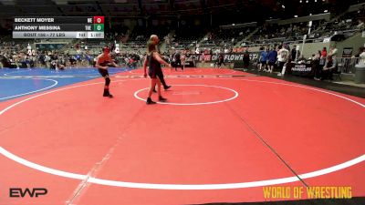 77 lbs Semifinal - Beckett Moyer, Moyer Elite vs Anthony Messina, The Outsiders Wrestling Club