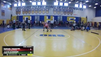 144 lbs Cons. Round 2 - Raphael Taquechel, Windermere High School vs Austin Schneider, Cowboy Wrestling Club