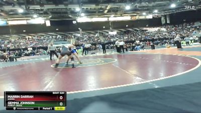 120 lbs Cons. Round 1 - Gemma Johnson, Forest Grove vs Marrin Darrah, Nampa