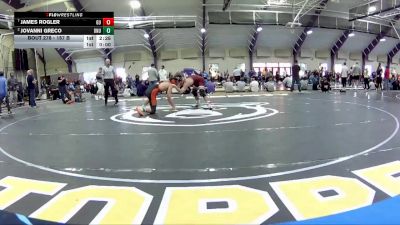 157 B Quarterfinal - James Rogler, Gannon University vs Jovanni Greco, Ohio Northern Univerity