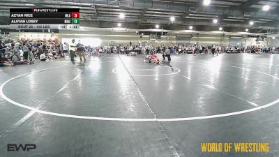 105 lbs Round Of 16 - Azyah Rice, Inland Elite Wrestling Club vs Alayah Losey, Maize Wrestling Club