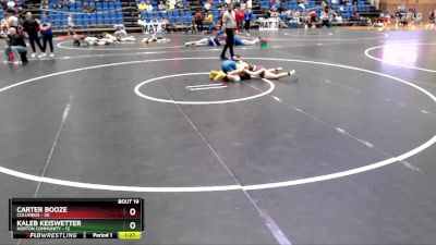 106 lbs Round 3 - Carter Booze, Columbus vs Kaleb Keiswetter, Norton Community