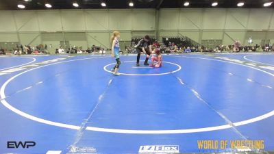 65 lbs Rr Rnd 3 - Lillian Shuemake, Mat Union Misfits K-6 vs Stella McCarther, Aztec Lady Warriors K-6