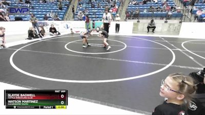 52 lbs Round 3 - Slayde Bagwell, Tuttle Wrestling Club vs Watson Martinez, Clearwater Youth