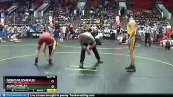 140 lbs Finals (8 Team) - Jackson Kelly, South Lyon Matcats vs Pistachio Gonzales, Lowell Red