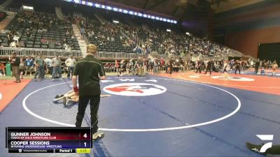 97 lbs Quarterfinal - Gunner Johnson, Touch Of Gold Wrestling Club vs Cooper Sessions, Wyoming Underground Wrestling