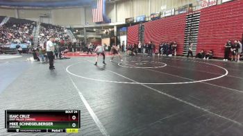 2A 157 lbs Champ. Round 1 - Isaic Cruz, East Valley (Yakima) vs Mike Schnegelberger, Ephrata