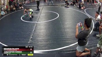 40-42 lbs Round 1 - Brandon Palafox, Top Dog Wrestling Club vs Christopher Moreno, Hawkeye WC