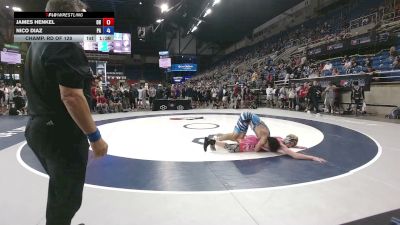 150 lbs Champ. Rd Of 128 - James Henkel, Ohio vs Nico Diaz, Pennsylvania