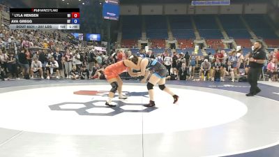 207 lbs Champ. Rd Of 16 - Lyla Hensen, Michigan vs Ava Gregg, New York