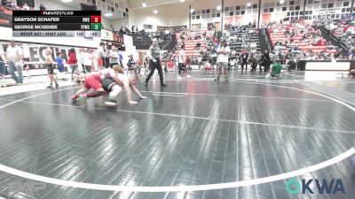 Rr Rnd 2 - Grayson Schafer, Bartlesville Wrestling Club vs George McGehee, Verdigris Youth Wrestling