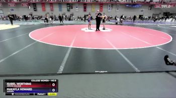 145 B Cons. Round 1 - Isabel Worthing, Adrian College vs Makayla Howard, Aurora