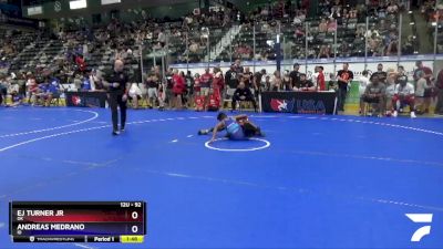 92 lbs Champ. Round 2 - Ej Turner Jr, OK vs Andreas Medrano, ID