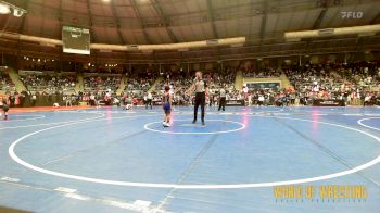 55 lbs Round Of 32 - Mateo Sierra, OKC Saints Wrestling vs Isaiah Lucio, Gladiator Wrestling Academy