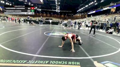 113 lbs Champ. Round 3 - Alexander LaGuardia, Miami Southridge Hs vs Brandon Canaval, Southwest Miami