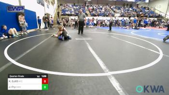 90 lbs Quarterfinal - Kyus Eulitt, Miami Takedown Club vs Jaxon Fry, Checotah Matcats