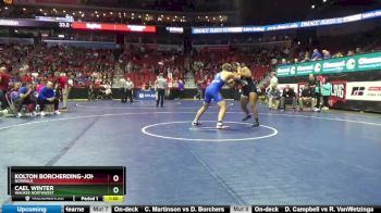 3A-220 lbs Champ. Round 2 - Cael Winter, Waukee Northwest vs Kolton Borcherding-Johnson, Norwalk