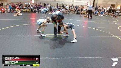 65 lbs Quarterfinals (8 Team) - Cobey Stulce, Team Gotcha vs Benex Velasco, Ares Black