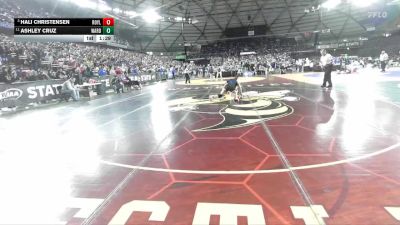 Girls 1B/2B/1A 135 Quarterfinal - Hali Christensen, Royal (Girls) vs Ashley Cruz, Warden (Girls)