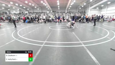 160 lbs Consi Of 32 #1 - Dominic Cookson, ME vs Zymarion Hollyfield, IN