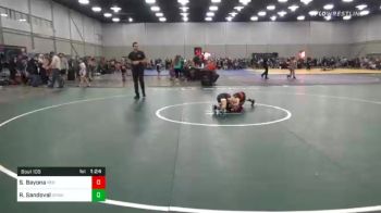 55 lbs Final - Slate Bayona, Red Wave Wrestling vs Rylan Sandoval, Okwa