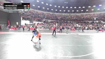 118 lbs Champ. Round 2 - Peyton Harlow, Red Hot Wrestling Club vs Nayonce Lyons, Oshkosh West Wild