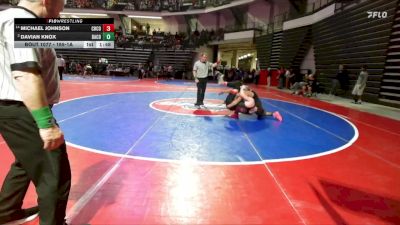 165-1A Champ. Round 1 - Davian Knox, Banks County vs Michael Johnson, Charlton County