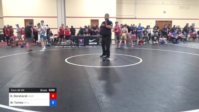 44 kg Cons 32 #2 - Owen Dorshorst, Askren Wrestling Academy vs Willis Tomeo, Inland Northwest Wrestling Training Center
