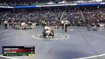 3 lbs Quarterfinal - Landon Sargent, Cape Fear vs Desaun Avent, Fike