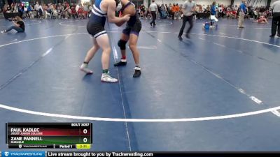 Elite 174 lbs Champ. Round 2 - Zane Pannell, Dubuque vs Paul Kadlec, Joliet Junior College