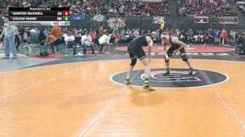 AA - 132 lbs Quarterfinal - Colton Seger, Billings West vs Quinten Maxwell, Billings Senior High School