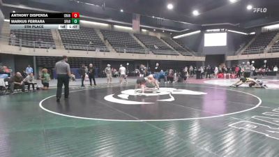 152 lbs 5th Place - Anthony Dispensa, Cranford vs Markus Ferrara, Sparrow Bush