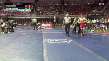 3A-144 lbs Cons. Round 2 - Collin Kruse, North Scott vs Easton Beehler, Spencer