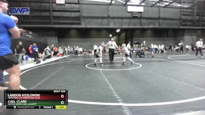 88 lbs Quarterfinal - Cael Clark, SlyFox Wrestling Academy vs Landon Kozlowski, Junction City Wrestling Club