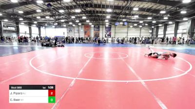 127 lbs Quarterfinal - Joshua Piparo, NJ vs Cyler Baer, NY