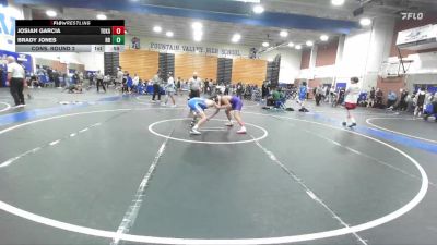 126 lbs Cons. Round 2 - Brady Jones, Rancho Bernardo vs Josiah Garcia, Tokay