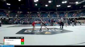 101 lbs Cons. Round 1 - Connor McDonald, Naperville North vs Dylan Baker, Oak Forest