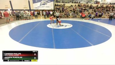 125 lbs Cons. Round 3 - Cameron Phillips, North Central College vs Andrew Punzalan, Wabash