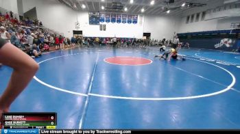 115 lbs Quarterfinal - Gage Burkett, Centennial Middle School vs Lane Rumsey, Laramie Middle School