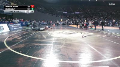 5A Boys 120 lbs Cons. Round 2 - Hendrix Day, Wilsonville Boys vs Griffin Miller, Caldera Boys