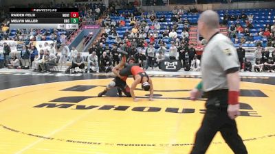 172 lbs Qtr-finals - Raiden Felix, Montgomery Area vs Melvin Miller, Bishop McCort