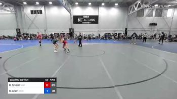 134 lbs Rr Rnd 3 - Raegan Snider, Misfits Kick Start vs Ryen Allen, Michigan Rev Girls