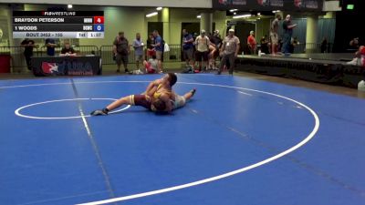 155 lbs Cons. Semis - Braydon Peterson, Minnesota vs 1 Woods, Big Game Wrestling Club