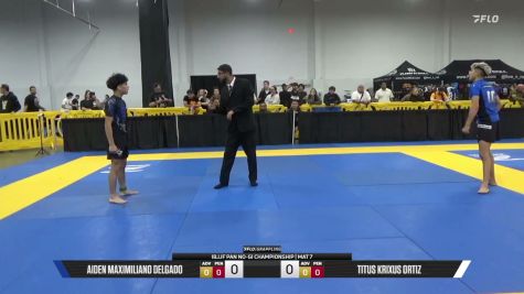 Titus Krixus Ortiz vs Aiden Maximiliano Delgado 2026 Pan IBJJF Jiu-Jitsu No-Gi Championship