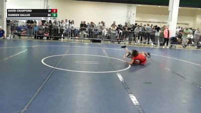 75 lbs Round Of 32 - David Crawford, OH vs Kamden Gallus, MN