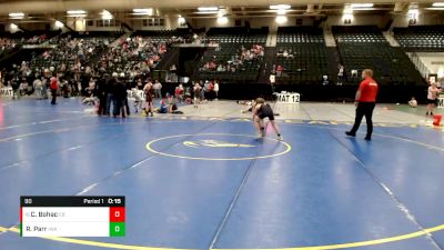 90 lbs 3rd Place Match - Cash Bohac, East Butler vs Ryder Parr, IronHawk Wrestling Academy