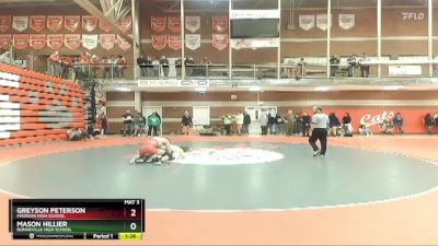 120 lbs Quarterfinal - Mason Hillier, Bonneville High School vs Greyson Peterson, Madison High School