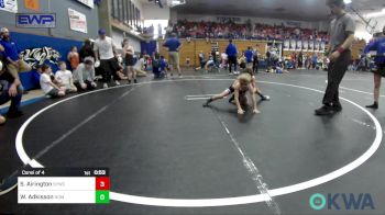 52 lbs Consi Of 4 - Samuel Airington, Saints Youth Wrestling Club vs Wyatt Adkisson, Team Nomad